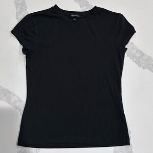 Banana Republic Women’s Black Basic Short Sleeve Tee XS stretchy and soft
